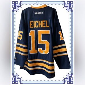 JACK EICHEL Buffalo Sabers Reebok Autographed Jersey A.J. Sports World C.O.A.